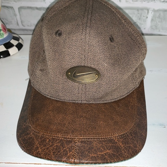 nike hat with leather strap